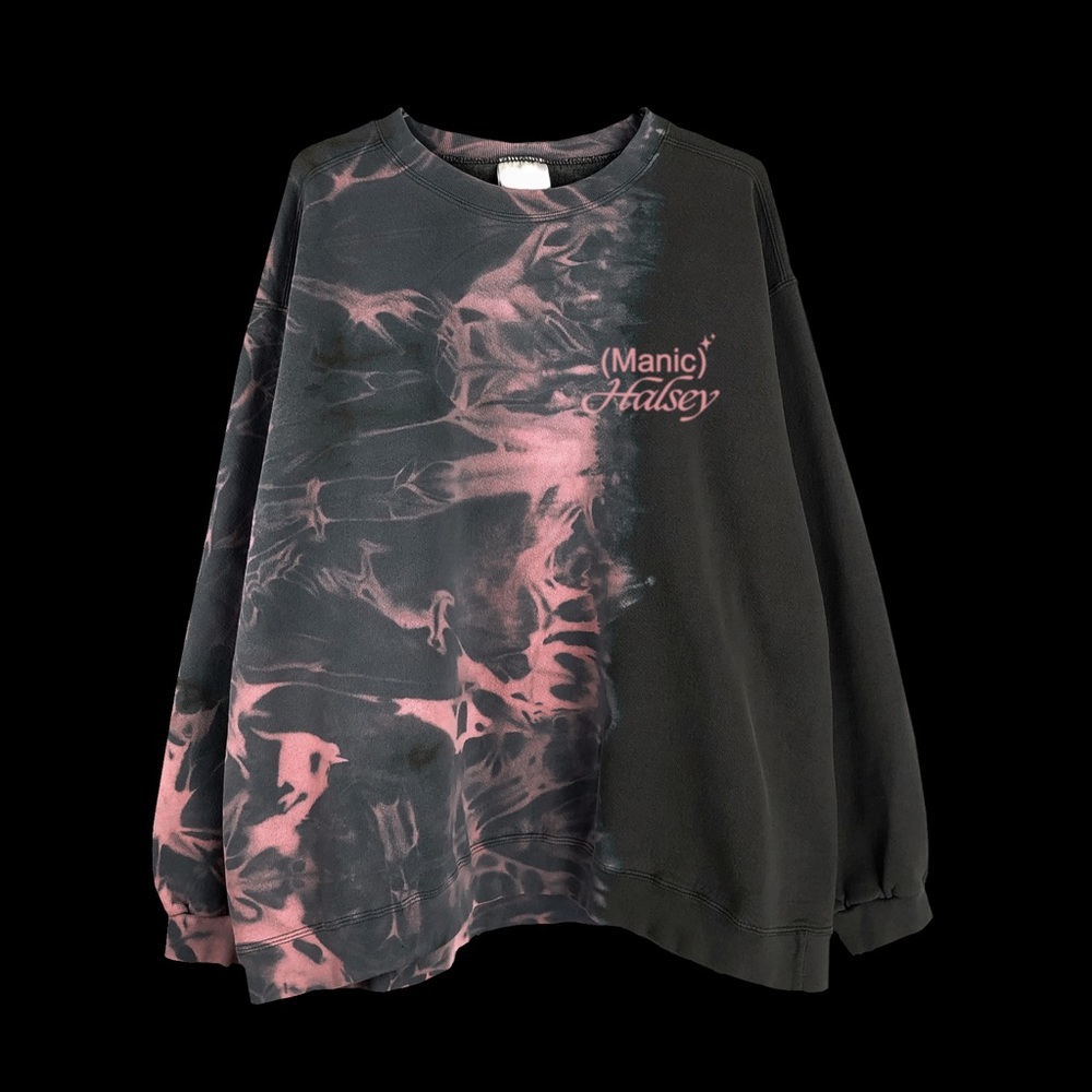 Halsey Manic Marble Crewneck Sweater